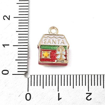 Christmas Alloy Enamel Charms ENAM-F156-01G-06-1