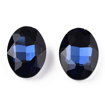 Pointed Back Glass Rhinestone Cabochons RGLA-T080-6x8mm-13-1