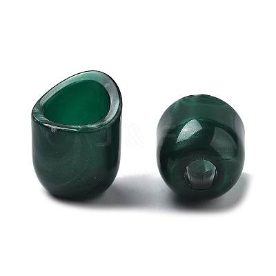Two Tone Acrylic Beads OACR-S042-06G-1