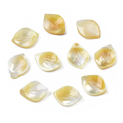 Natural Yellow Shell Pendants SSHEL-S258-101B-1