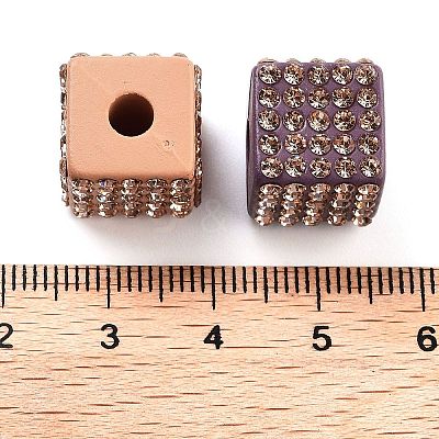 Opaque Resin European Beads RESI-M038-06-1