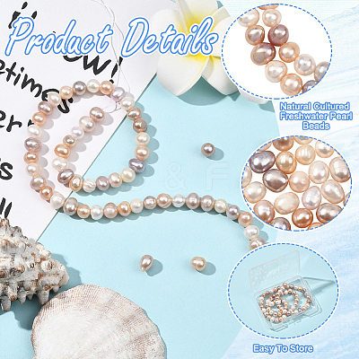 1 Strand Natural Cultured Freshwater Pearl Beads Strands PEAR-SC0001-41-1