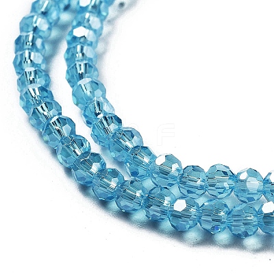 Electroplate Transparent Glass Beads Strands LS-EGLA-A035-T3mm-A08-1