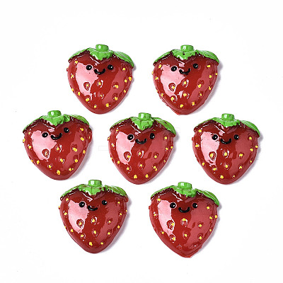 Spray Painted Resin Cabochons CRES-Q215-012-1