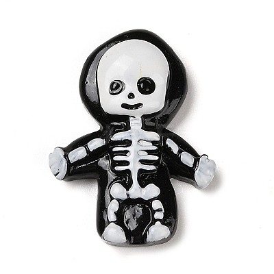 Skeleton Halloween Opaque Resin Decoden Cabochons RESI-R446-01E-1
