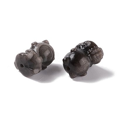 Natural Silver Obsidian Beads G-G859-04-1
