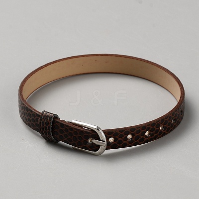 Flat PU Imitation Leather Cord Bracelets for Women Men BJEW-WH20008-03A-1