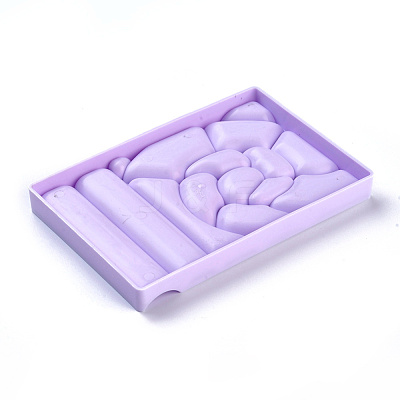 Nail Art Plastic Color Palettes MRMJ-WH0060-30E-1