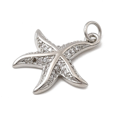Brass Micro Pave Cubic Zirconia Pendants KK-H092-02C-P-1