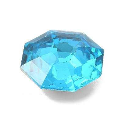 Faceted Glass Rhinestone Cabochons GGLA-C032-05A-1