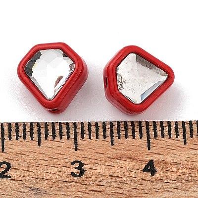 Spray Painted Alloy Bead PALLOY-H134-31-1