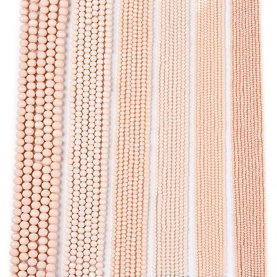 Opaque Solid Color Imitation Jade Glass Beads Strands EGLA-A044-P6mm-D05-1