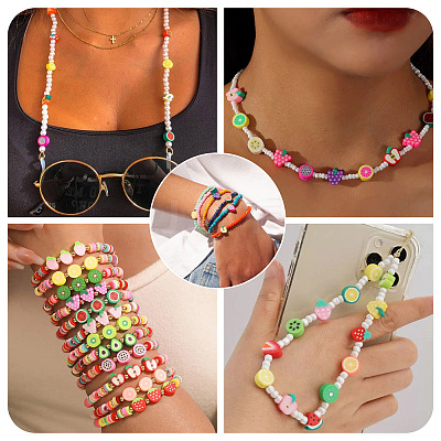 11 Strands 11 Styles Handmade Polymer Clay Bead Strands CLAY-TA0001-71-1