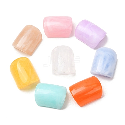 Two-Tone Imitation Gemstone Acrylic Beads AC-CBA7B05-20-1