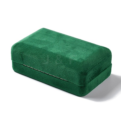 Rectangle Iron Covered with Velvet Jewelry Set Storage Boxes CON-K002-07D-1
