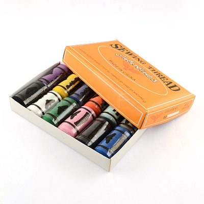 402 Polyester Sewing Thread Cords for Cloth or DIY Craft OCOR-R028-A03-1