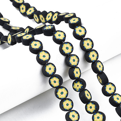Handmade Polymer Clay Beads Strands CLAY-T020-08B-1