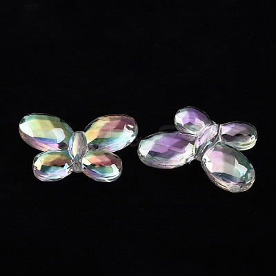 Transparent Acrylic Beads MACR-S374-12D-01-1