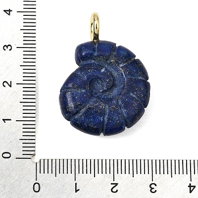 Dyed Natural Lapis Lazuli Carved Pendants G-C282-01I-1