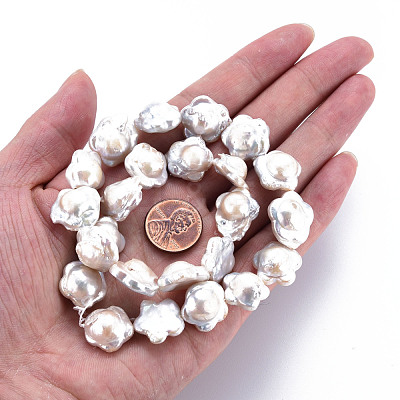 Natural Keshi Pearl Beads Strands PEAR-S020-A01-1