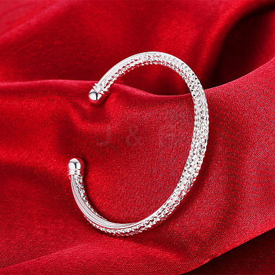 Trendy Brass Cuff Bangles BJEW-BB31070-1