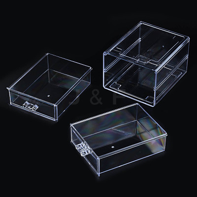 Double Layer Polystyrene Plastic Bead Storage Containers CON-N011-043-1