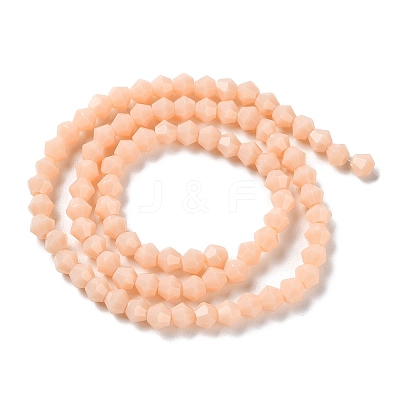 Opaque Solid Color Imitation Jade Glass Beads Strands EGLA-A039-P4mm-D06-1