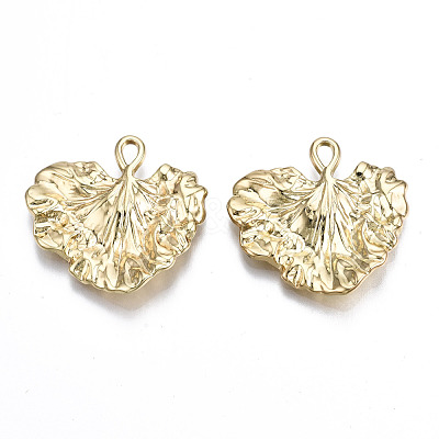 Hammered Rack Plating Alloy Pendants PALLOY-S132-205-RS-1