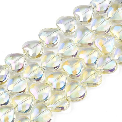 Electroplate Glass Beads Strands EGLA-S188-14-B02-1