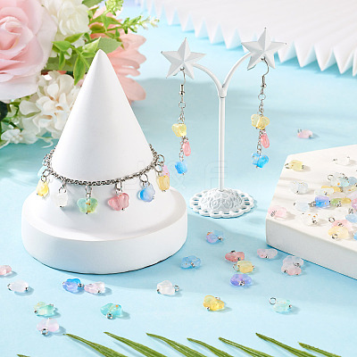 100Pcs Acrylic Pendants PALLOY-TAC0168-1