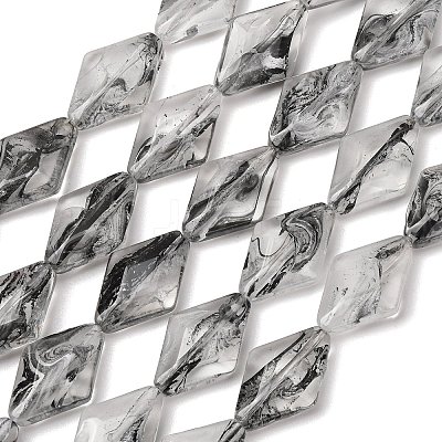 Transparent Handmade Lampwork Beads LA-CBAF0C8-02K-1