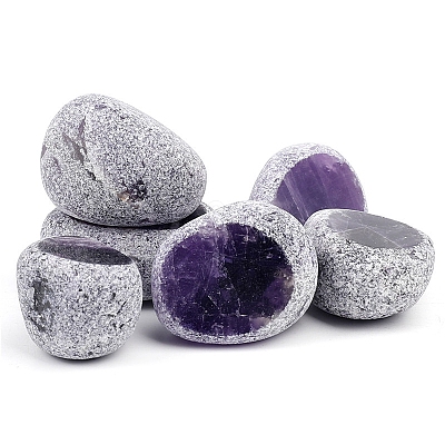 Natural Amethyst Dinosaur Egg Display Decorations PW-WGE8BAF-01-1