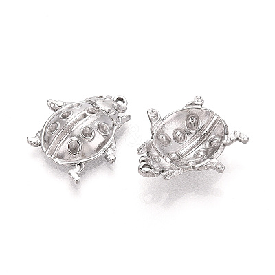 304 Stainless Steel Pendant Rhinestone Settings STAS-T067-84P-1
