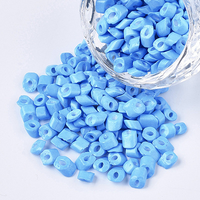 6/0 Baking Paint Glass Seed Beads SEED-S034-A06-1