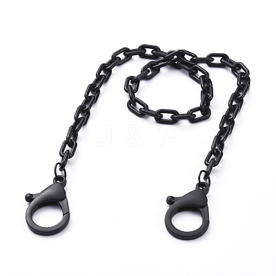 Personalized ABS Plastic Cable Chain Necklaces NJEW-JN02849-01-1