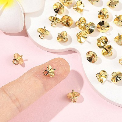 SHEGRACE Brass Cup Pearl Peg Bails Pin Pendants XGRQ1R671-349G-1