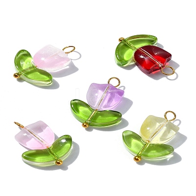 Handmade Lampwork Pendants PALLOY-YW028-01-1
