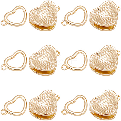 8Pcs Brass Interlocking Clasps KK-BBC0019-68-1