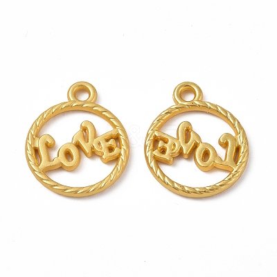 Rack Plating Alloy Pendants PALLOY-I215-07G-1