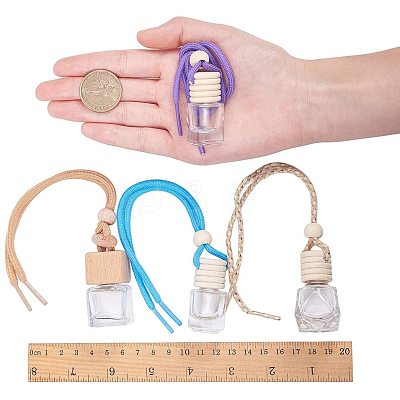 Glass Pendant Decorations HJEW-PH0001-05-1