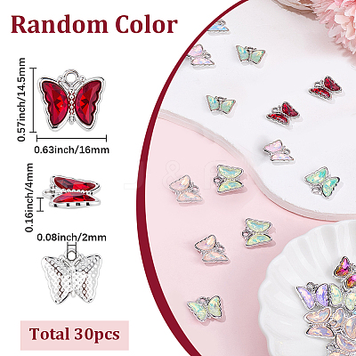 30Pcs Glass Pendants GLAA-SC0002-97-1