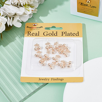 14Pcs Brass Charms KK-BBC0017-51-1