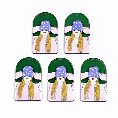 Transparent Acrylic Pendants KY-T022-02-1