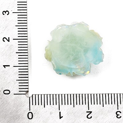 Two Tone Opaque Resin & Glitter Powder Cabochons RE-CBA7537-04C-1