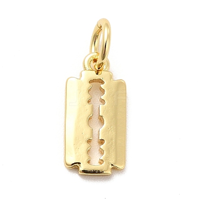 Rack Plating Brass Charms KK-K270-26G-1