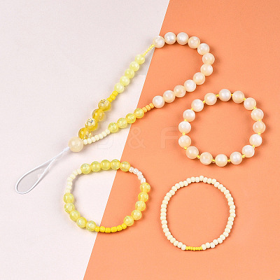 DIY 18 Style Resin & Acrylic Beads Jewelry Making Finding Kit DIY-NB0012-04H-1