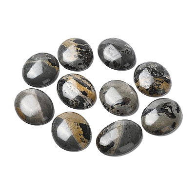 Natural Dendritic Jasper Cabochons G-F608-02A-01-1