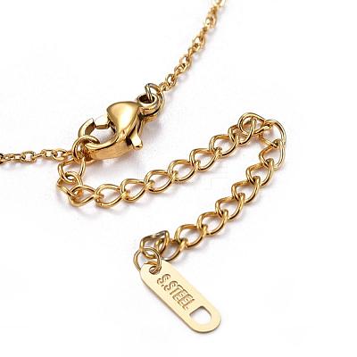 304 Stainless Steel Cable Chains Lariat Necklaces NJEW-F267-17G-1