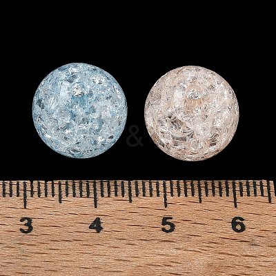Transparent Crackle Acrylic Beads AC-CBA4496-12D-1