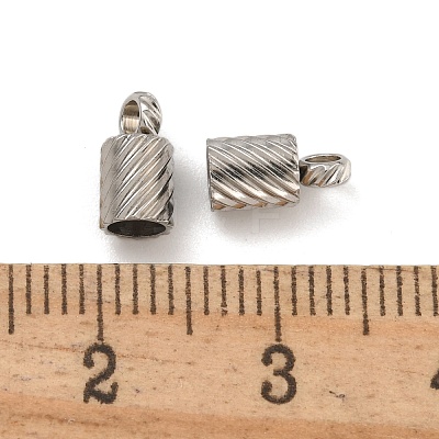 Tarnish Resistant 304 Stainless Steel Cord Ends STAS-Z084-07P-01A-1